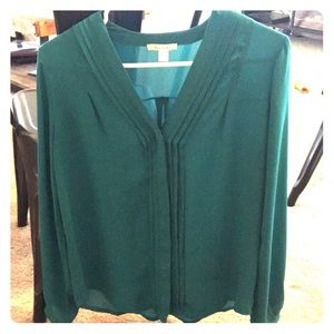 Forest green blouse